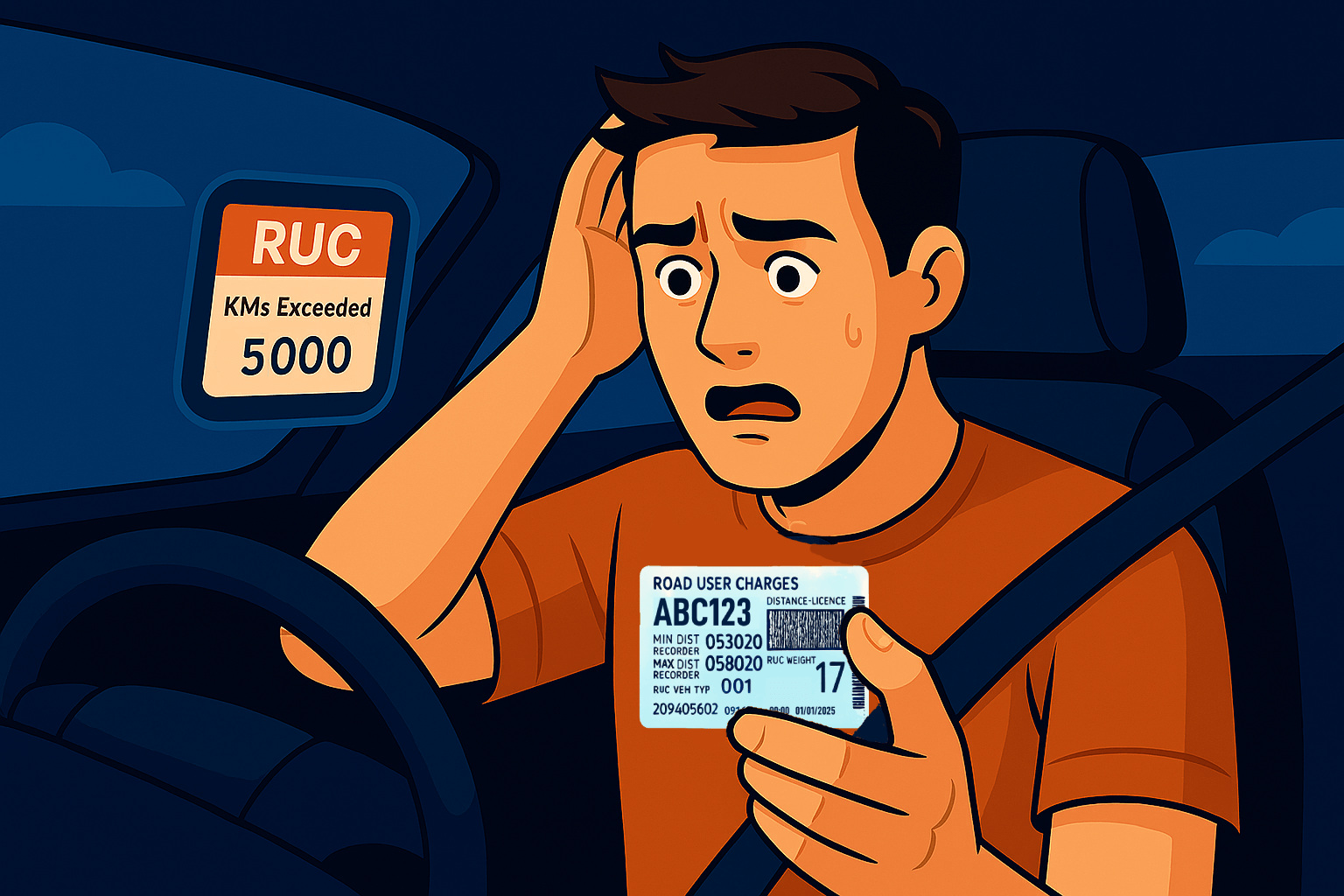 An everyday driver relaxed about vehicle compliance and RUC